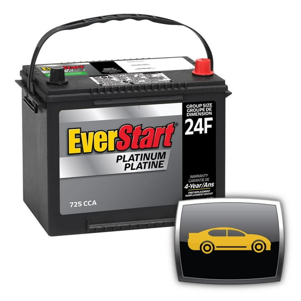 EverStart AUTO PLAT-MAXX-24F – 12 Volts, Batterie automobile, groupe 24F, 725 ADF EverStart – Batterie automobile