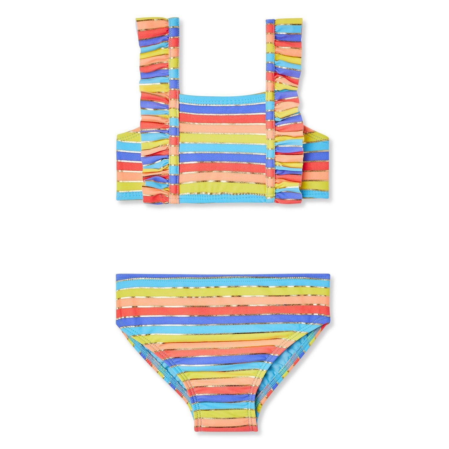 Baby Girls' 2Piece Ruffle Swimsuit Walmart Canada