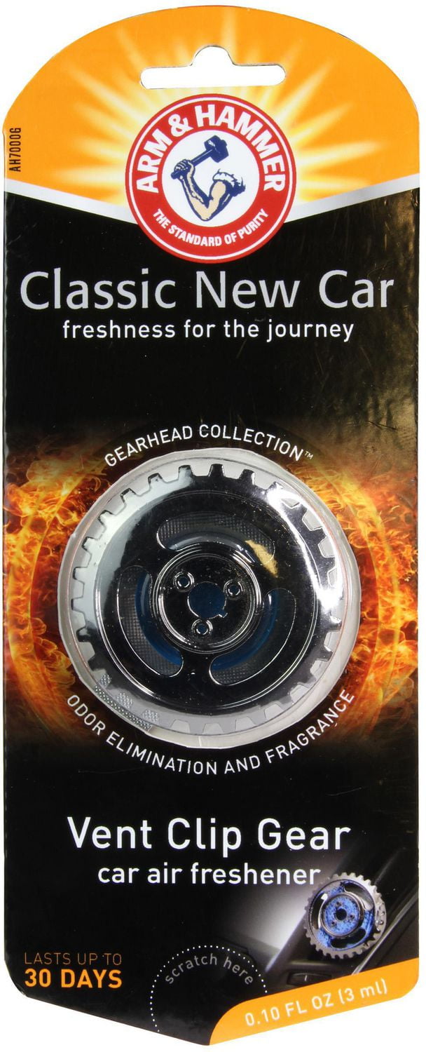 Arm and Hammer Vent Clip Air Freshener, Gearhead, New Car Walmart Canada