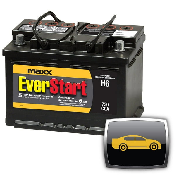 EverStart AUTO MAXX-H6 – 12 Volts, Batterie automobile, groupe H6/48, 730 ADF EverStart – Batterie automobile
