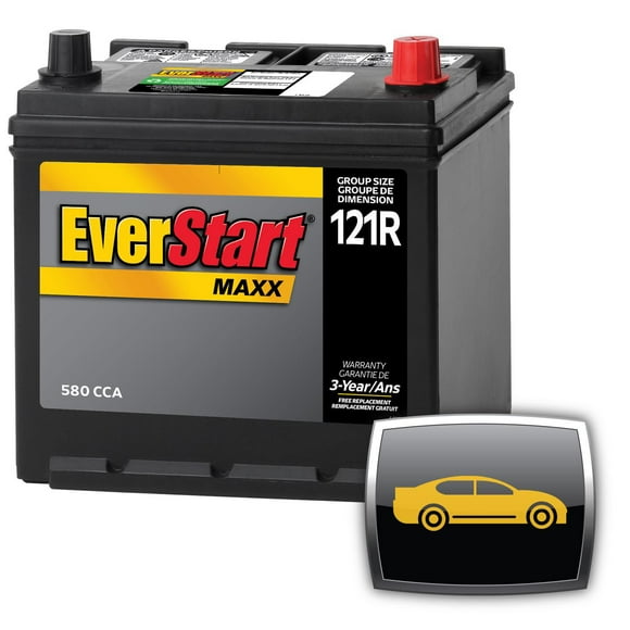 EverStart AUTO MAXX-121R – 12 Volts, Batterie automobile, groupe 121R, 550 ADF EverStart – Batterie automobile