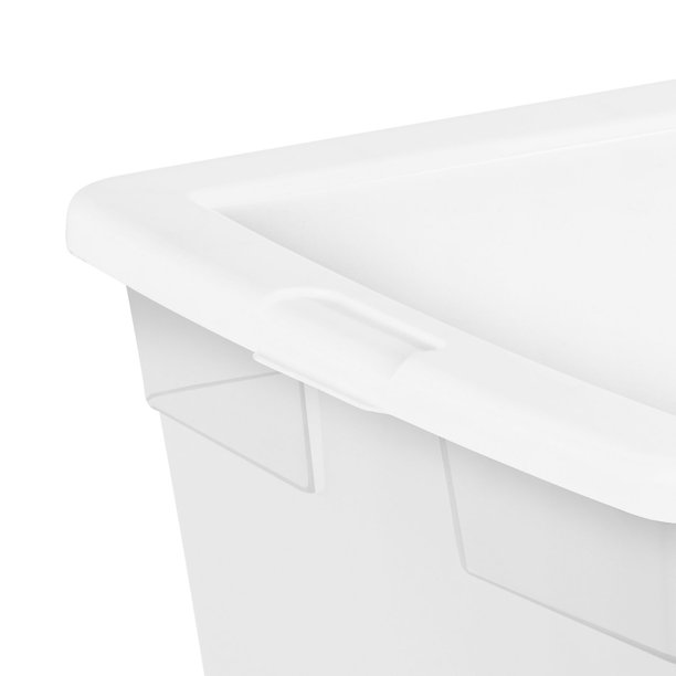 Saedy 85 Quart Plastic Storage Bins with Lids and Wheels, Large Plastic Box,  Set of 2 : : Home