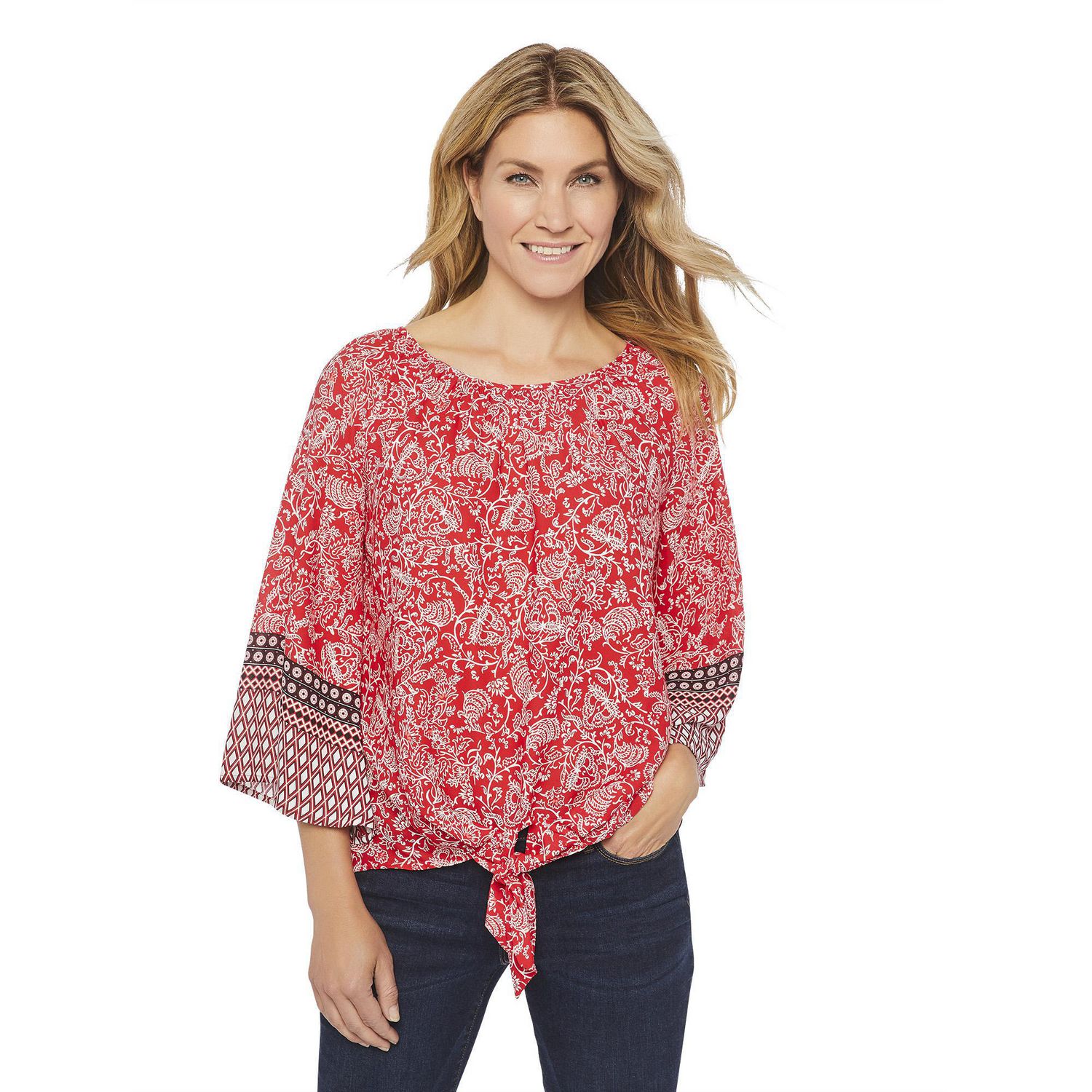 George Women's Tie Front Blouse | Walmart Canada