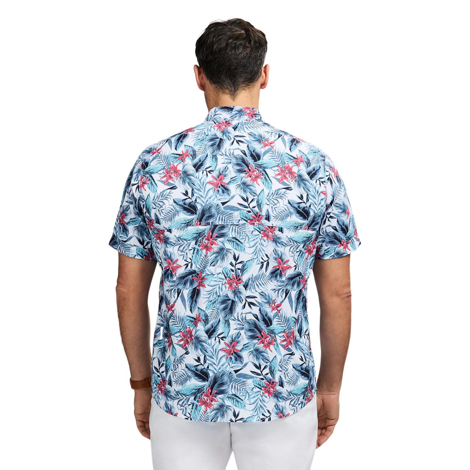 IZOD S/S Sunshield Woven Printed Shirt