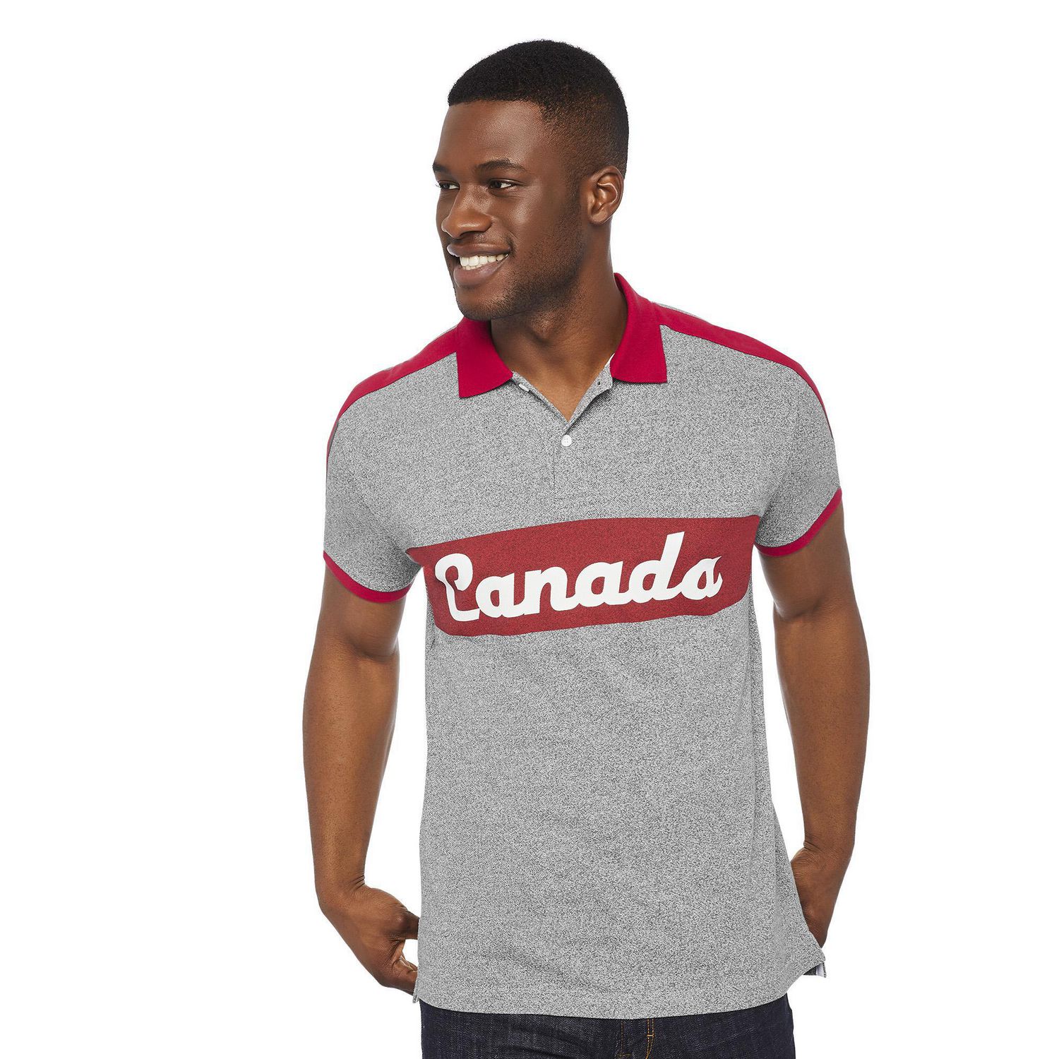 Canadiana Plus Men's Canada Logo Pique Polo | Walmart Canada