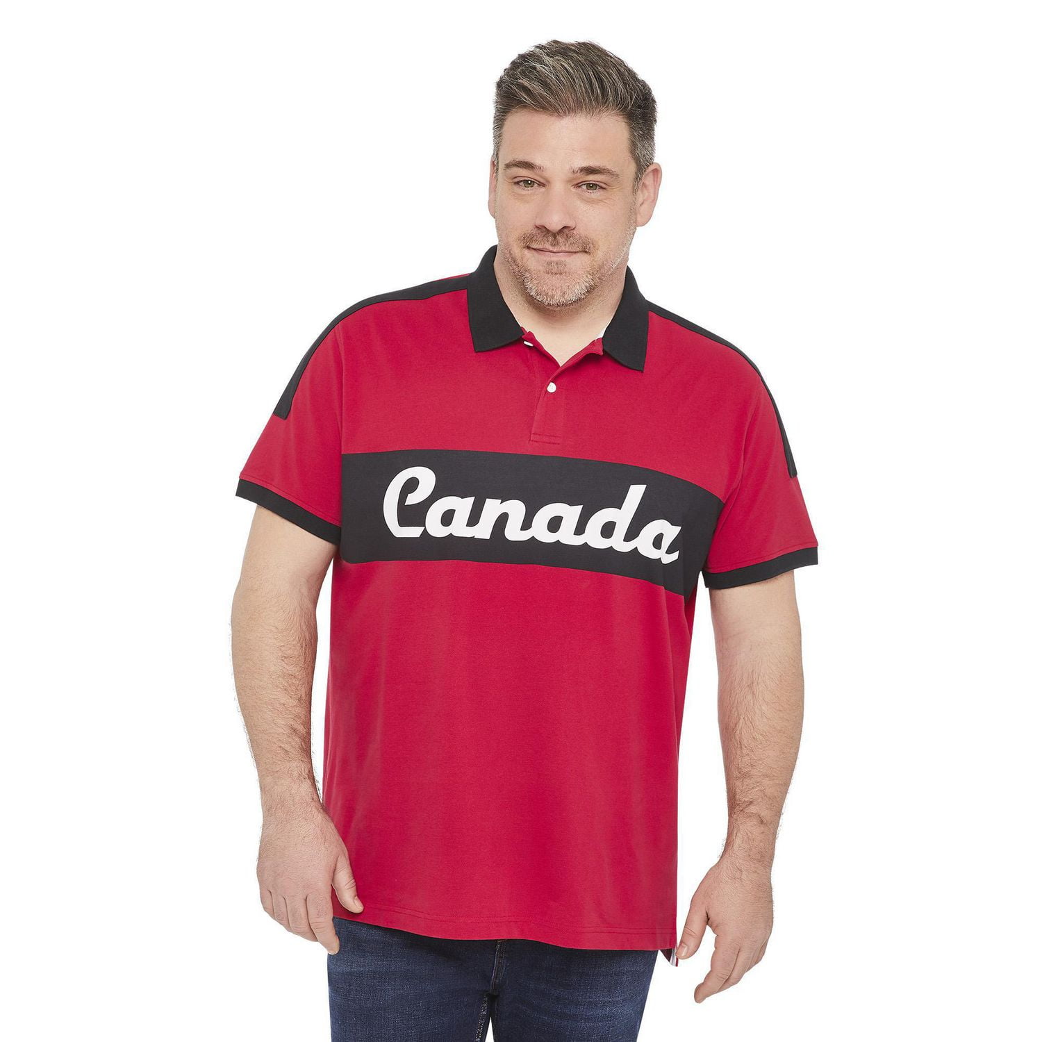 Canadiana Men's Short Sleeve Polo Shirt Walmart Canada