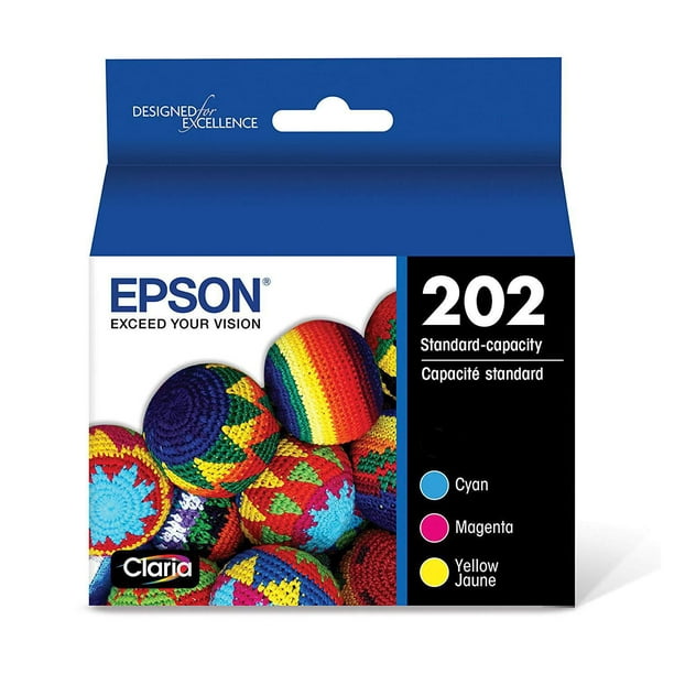 Epson T202 DuraBrite Ultra cartouche de couleur d'encre mixte, cyan, magenta, jaune (T202520-S)