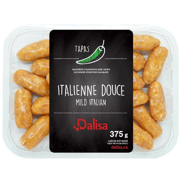 Dalisa Mild Italian pork cocktail sausages, Dalisa Mild Italian pork