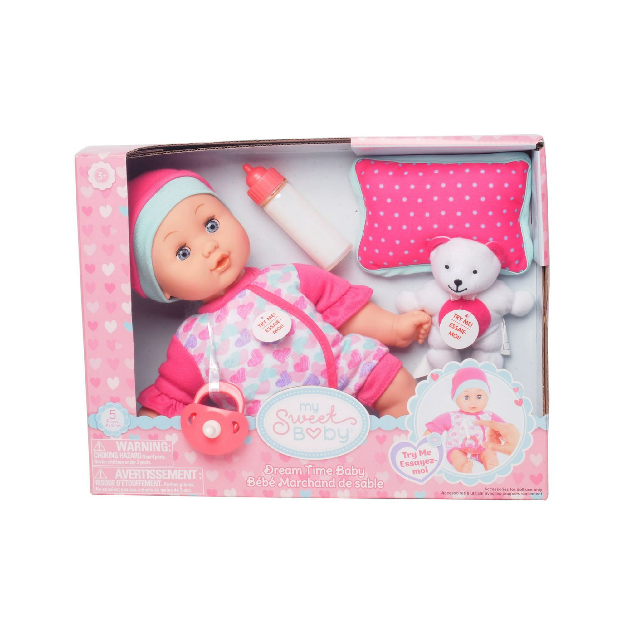 My Sweet Baby Dream Time Baby Baby doll Play Set 