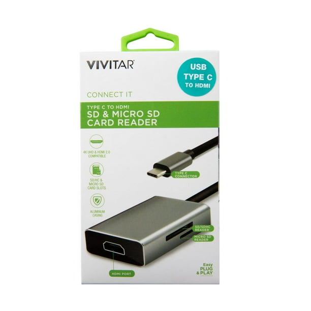 LECTEUR DE CARTE USB TYPE C HDMI VIVITAR TYPE C HDMI LECTEUR DE CARTE 