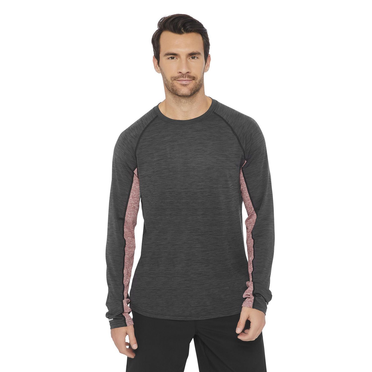 Athletic Works Men's Long Sleeve Space Dye T-Shirt | Walmart Canada