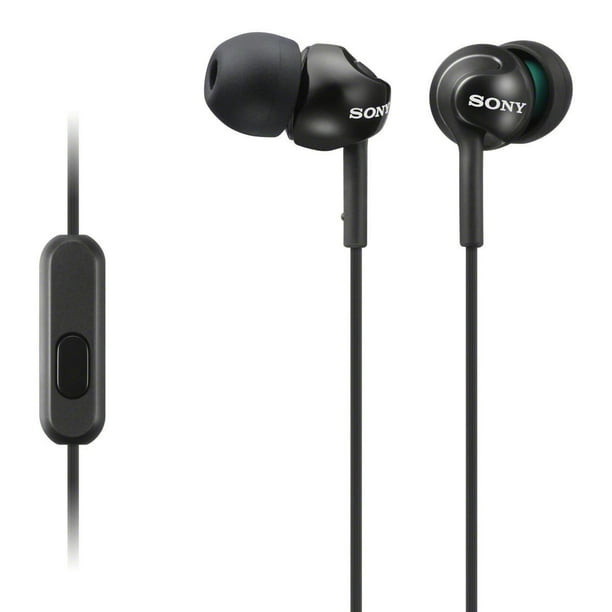 Écouteurs intra-auriculaires EX de SONY MDR-EX110AP/B - Blancs Écouteurs intra-auriculaires