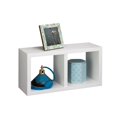 thumbnail image 1 of Étagère de rangement blanche à deux cubes, 1 of 5