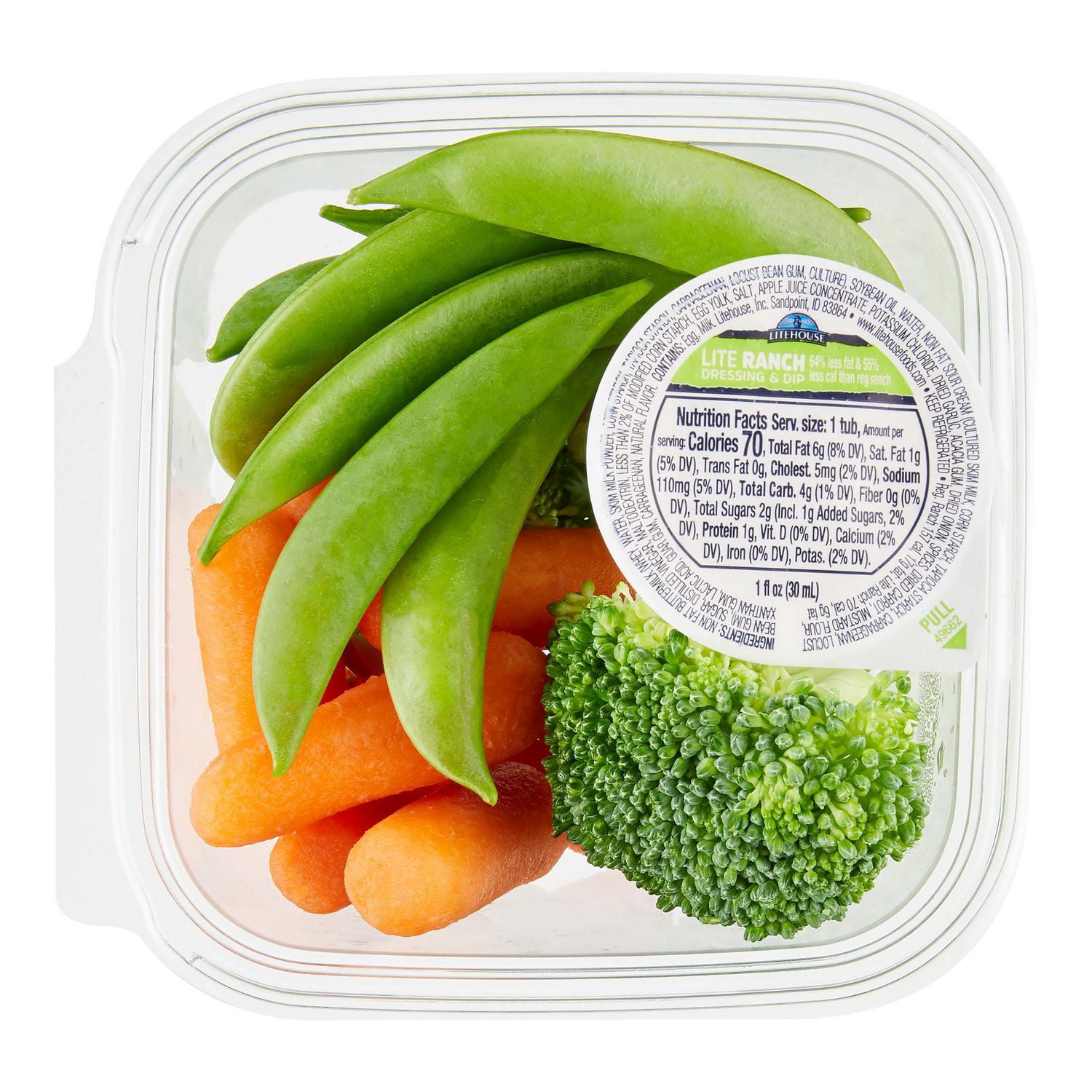 Snap Peas/Broccoli/Carrots w/Dip Walmart Canada