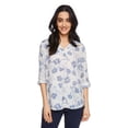 thumbnail image 1 of Penmans Women's Printed Roll Cuff Blouse, 1 of 6