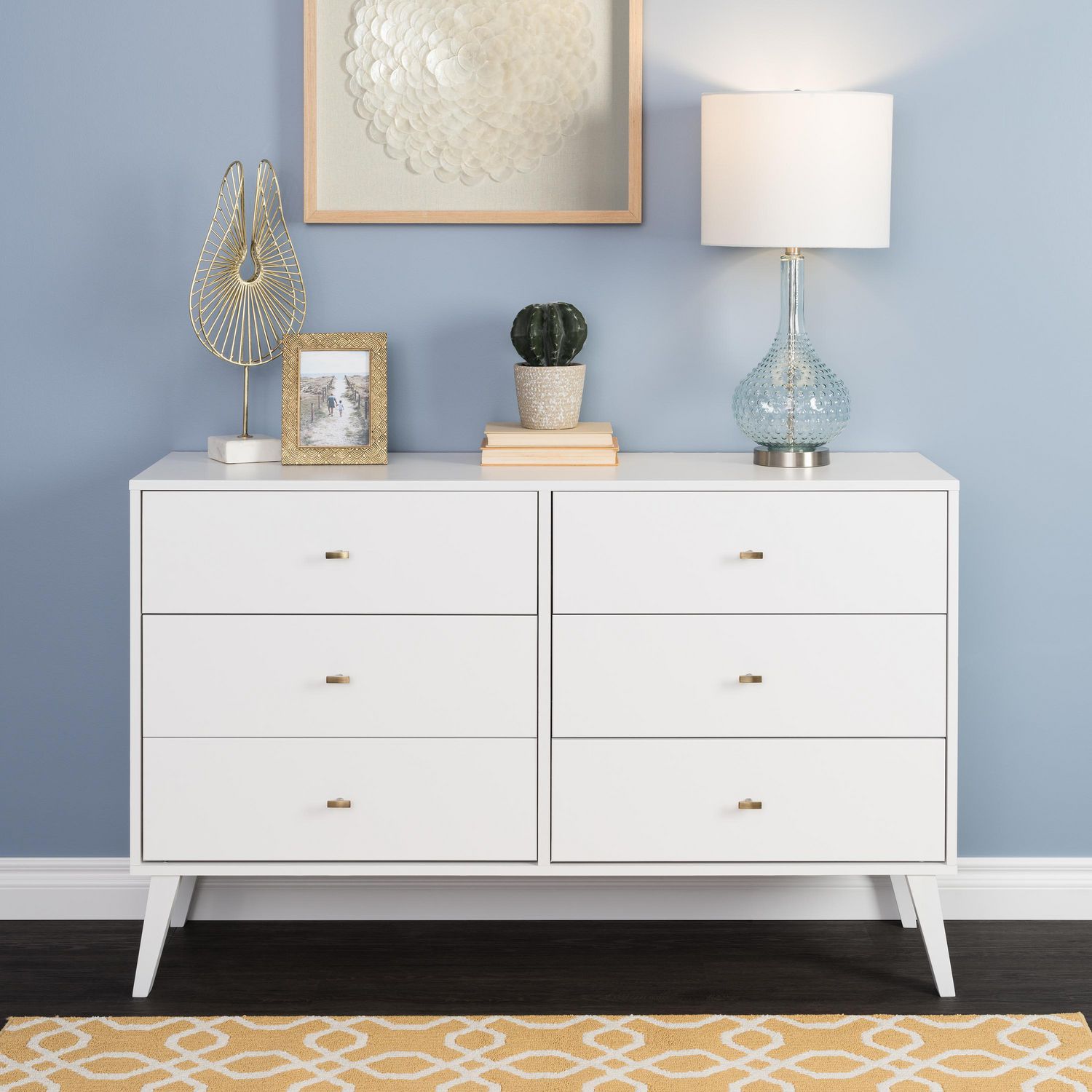 Prepac Milo 6 Drawer Dresser White Walmart Canada