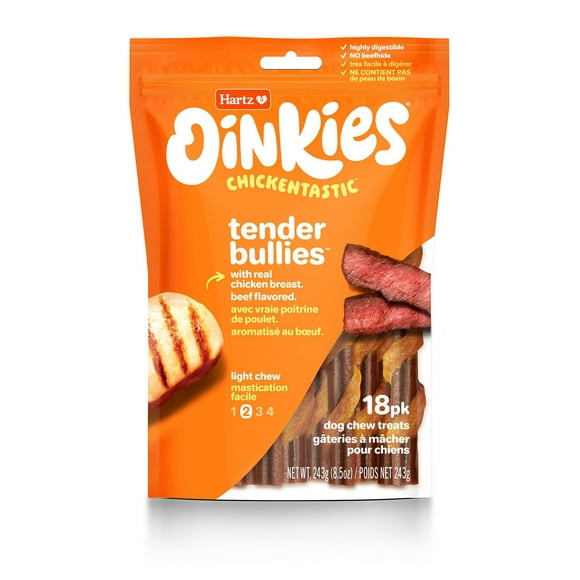 Oinkies Chickentastic Tender Bullies 18pk, Chicken, Beef Flavoured