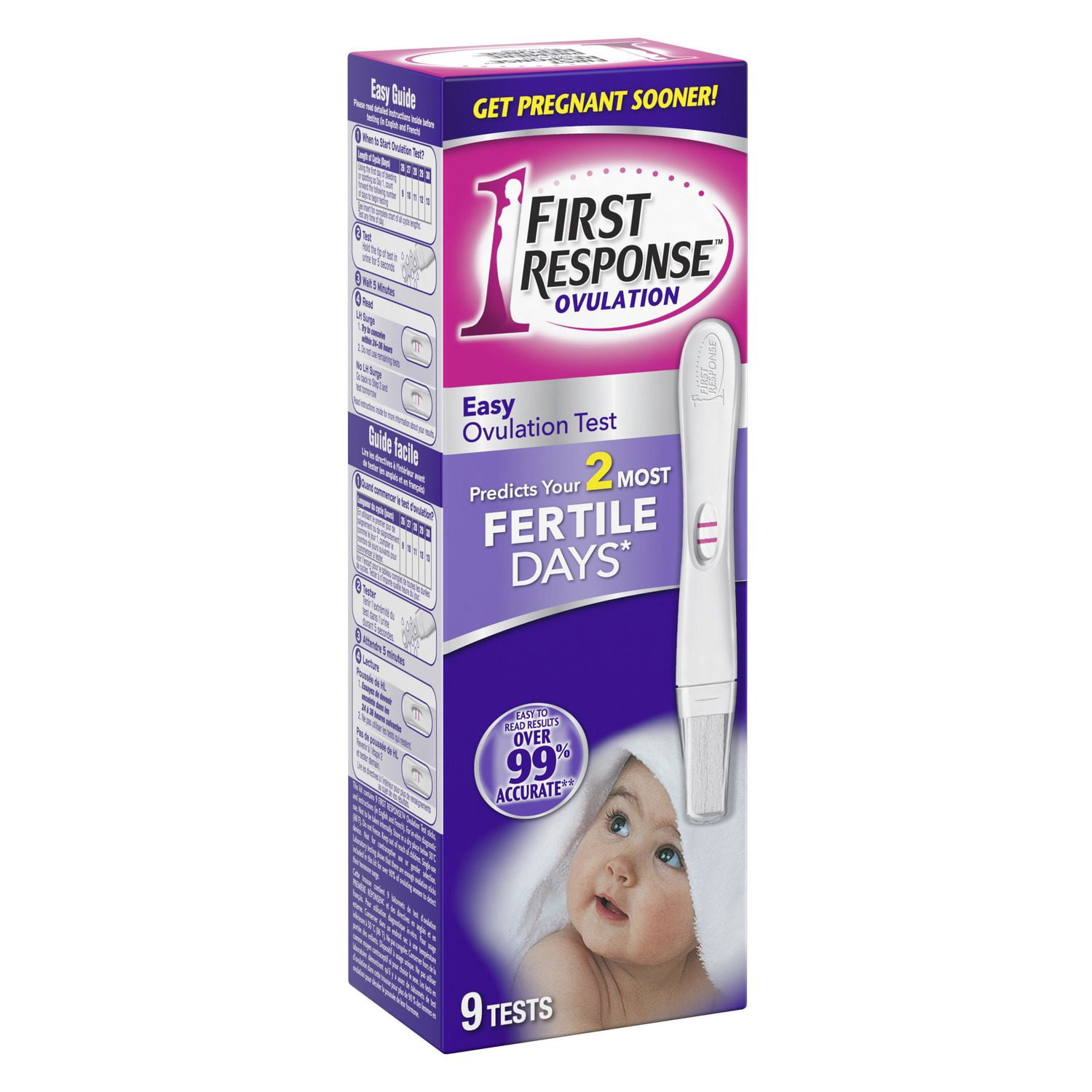 First Response Easy Ovulation Test Sticks, 9 Tests