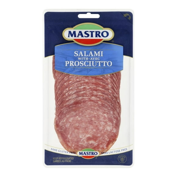 Mastro Gluten Free Sliced Salami with Prosciutto, 100g