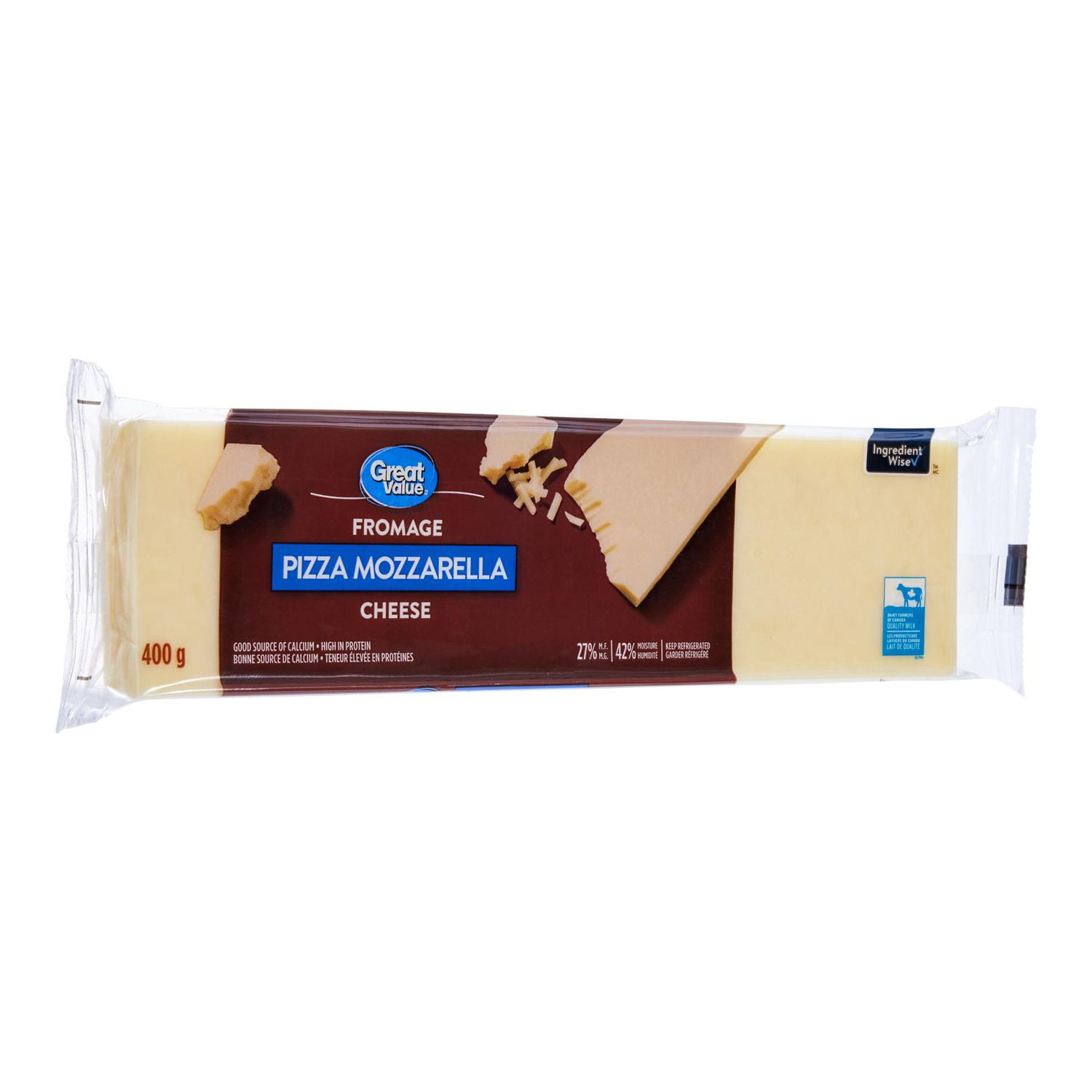 Great Value Pizza Mozzarella Cheese, 400 g