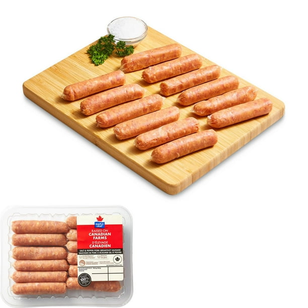 Maple Leaf Salt & Pepper Pork Breakfast Sausages Walmart.ca