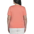 thumbnail image 2 of RAFAELLA Women's Square Neckline Short Sleeve Tee Shirt, 2 of 5