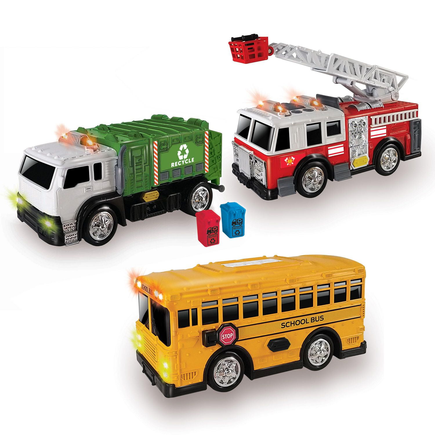 Firetruck town travel container shops and play things