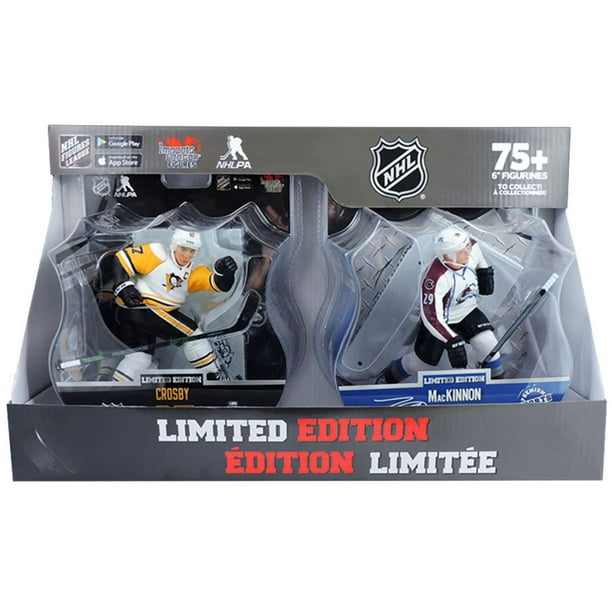 Imports Dragon   NHL   Sidney Crosby Pittsburgh Penguins and Nathan Mackinnon Colorado Avalanche   NHL Figurines 6 pouces paquet de 2