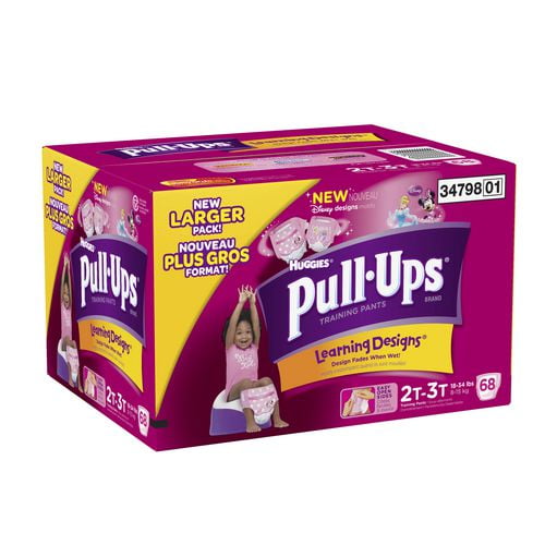 Grande boîte de sous-vêtements d'entraînement Pull-Ups de Huggies avec motifs Learning Designs