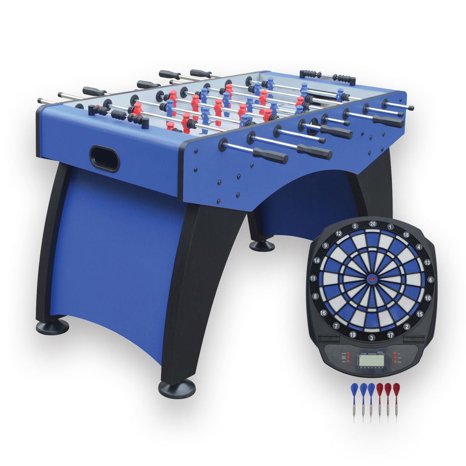 Ventura 55in Foosball Table with Bonus Electronic Dart Board Walmart
