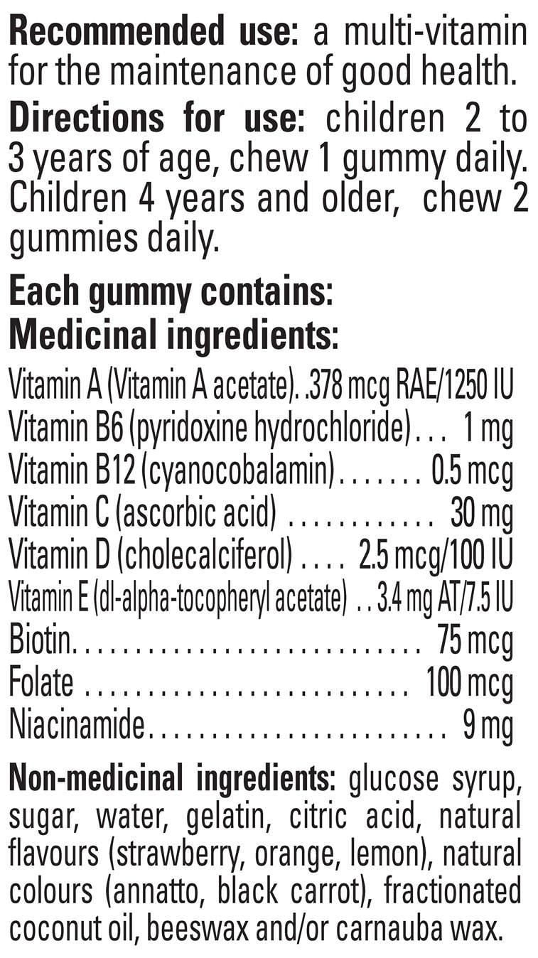 Spongebob Squarepants Multi-Vitamin Gummies, 180 Gummies