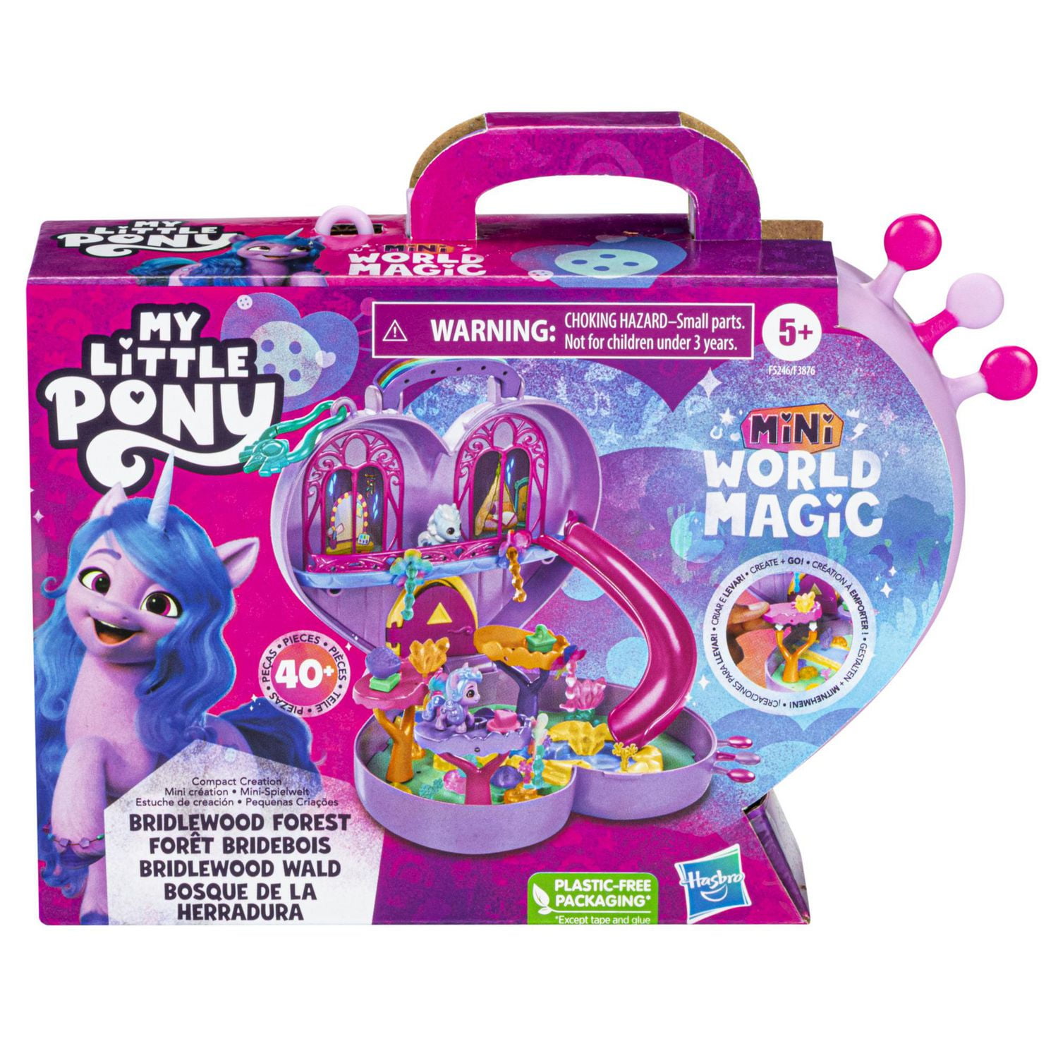 My Little Pony Mini World Magic Compact Creation Bridlewood Forest Toy -  Portable Playset with Izzy Moonbow Pony, Ages 5 and up 