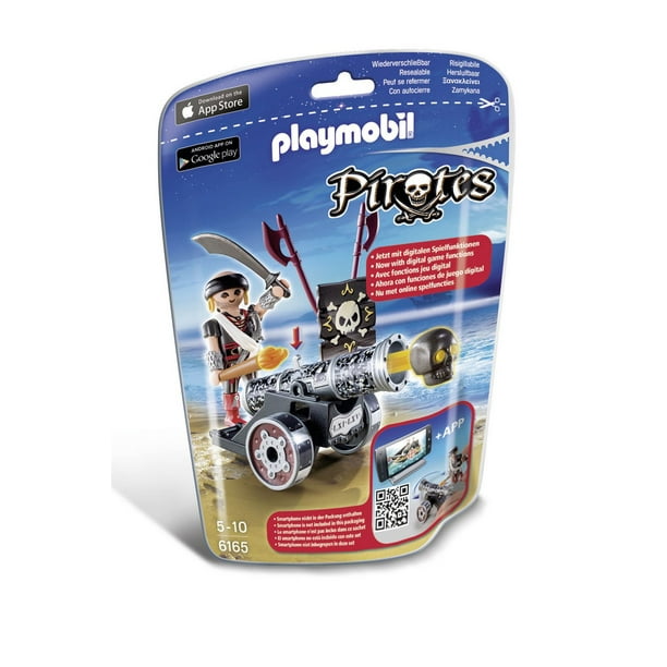 PLAYMOBIL Pirate avec canon interactif noir 6165 jeu complet