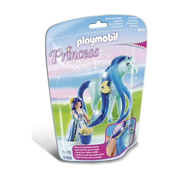 Ensemble de jeu Princesse Bleuet avec cheval à coiffer de Playmobil