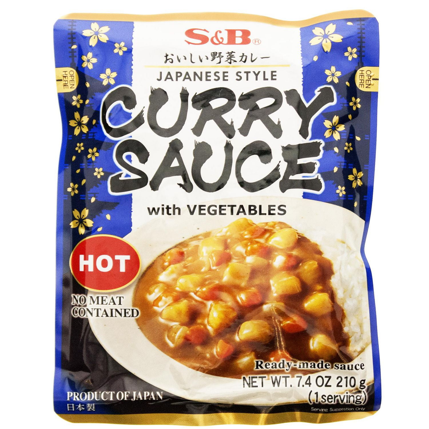 S&B Japanese Style Hot Curry Sauce With Vegetables | Walmart Canada