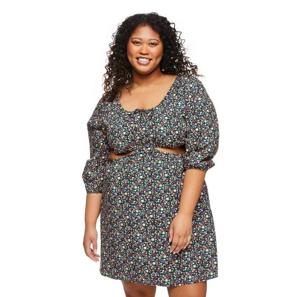 No Boundaries Plus Women's Long Sleeve Dress - Walmart.ca