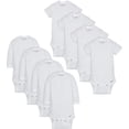 thumbnail image 1 of Chemises body de Onesies - paquet de 8, blanc, 1 of 2