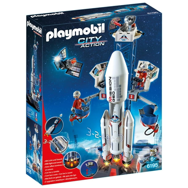 Ensemble de jeu Fusée avec base de lancement de Playmobil