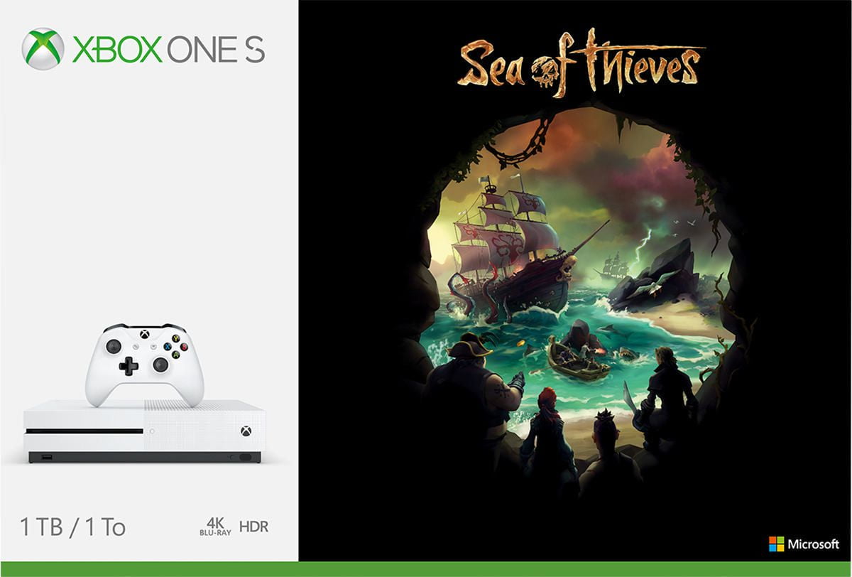 xbox one s with sea of thieves