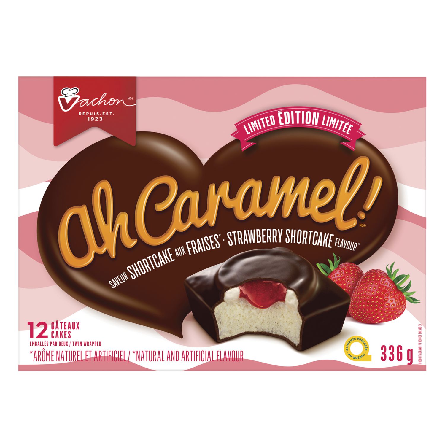 Vachon® Ah Caramel!® Strawberry Snack Cake, 12 Cakes, 336 g