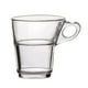 Duralex - Tasse à café Caprice empilable en  verre transparent 220 ml & soucoupe 14 cm - 6 ensembles – image 2 sur 4