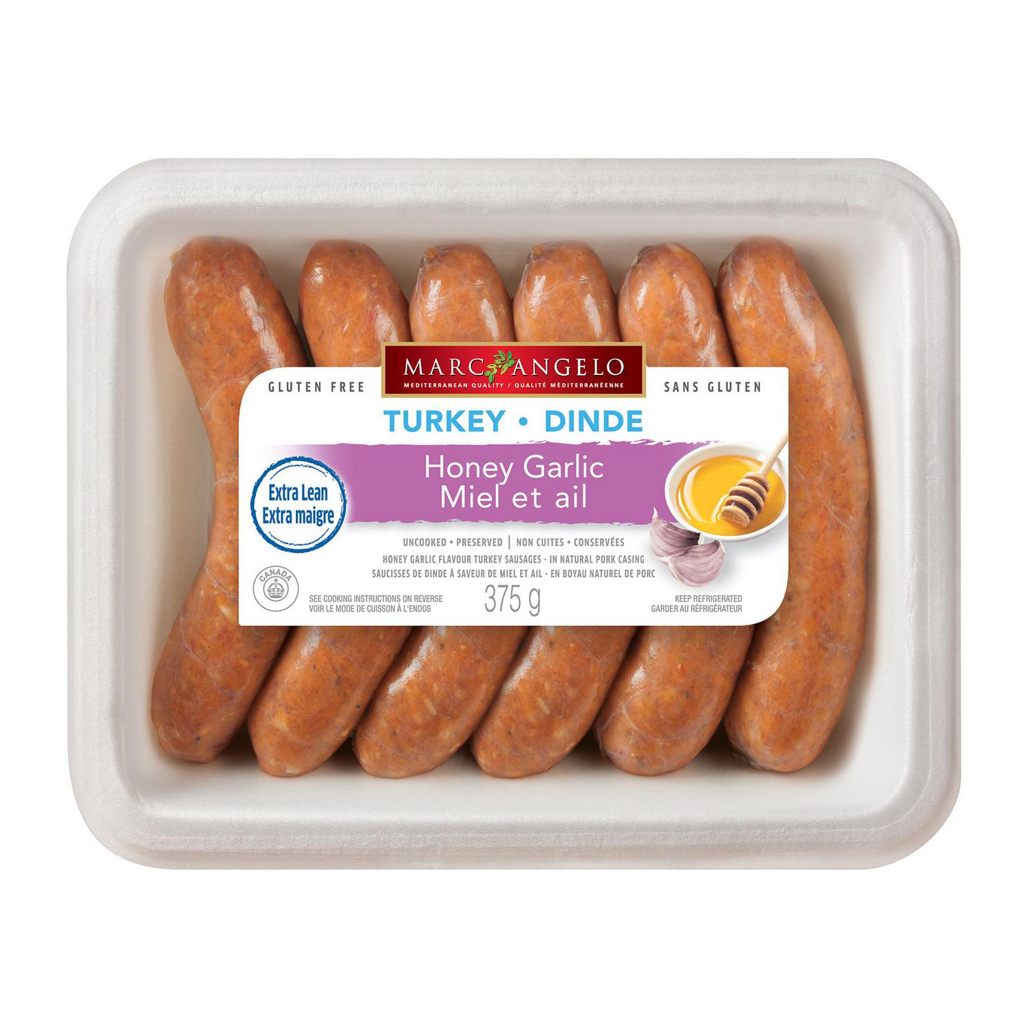 Marcangelo Foods Marcangelo Honey Garlic Turkey Sausages Walmart Canada