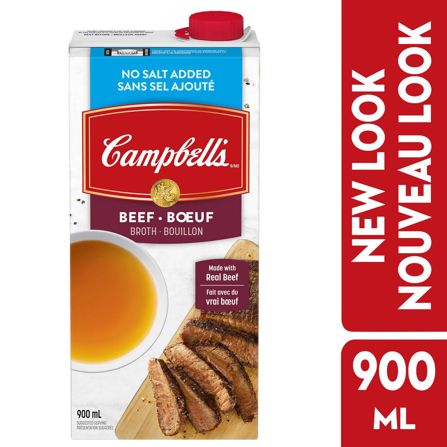 Bouillon de bœuf sans sel ajouté de Campbell's Walmart Canada
