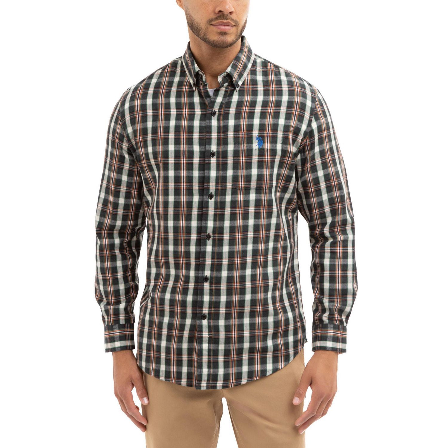 U.S. Polo Assn. Men's Long Sleeve Woven Shirt