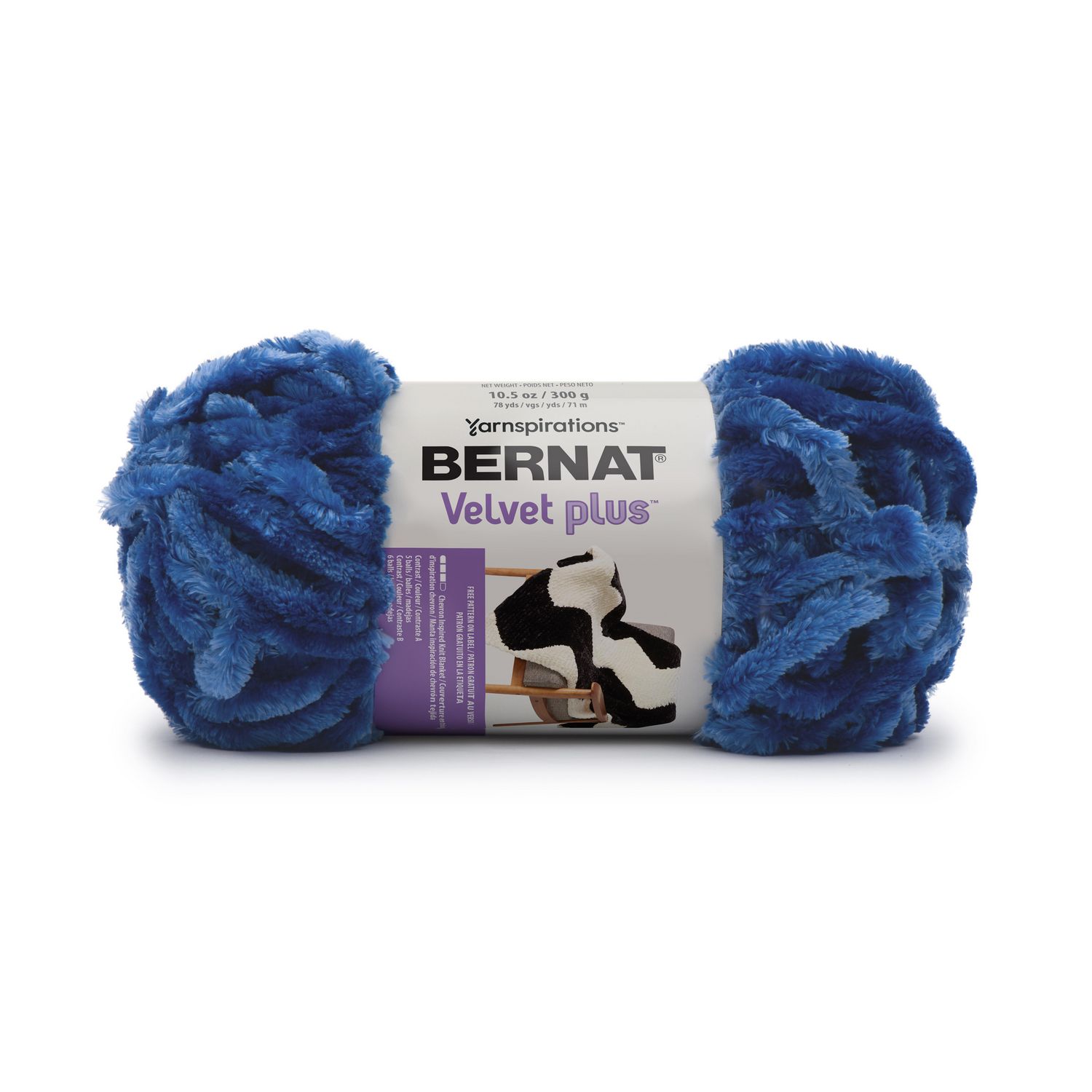 Bernat Velvet Plus Yarn (300g/10.5 oz), Blazer Blue Walmart Canada