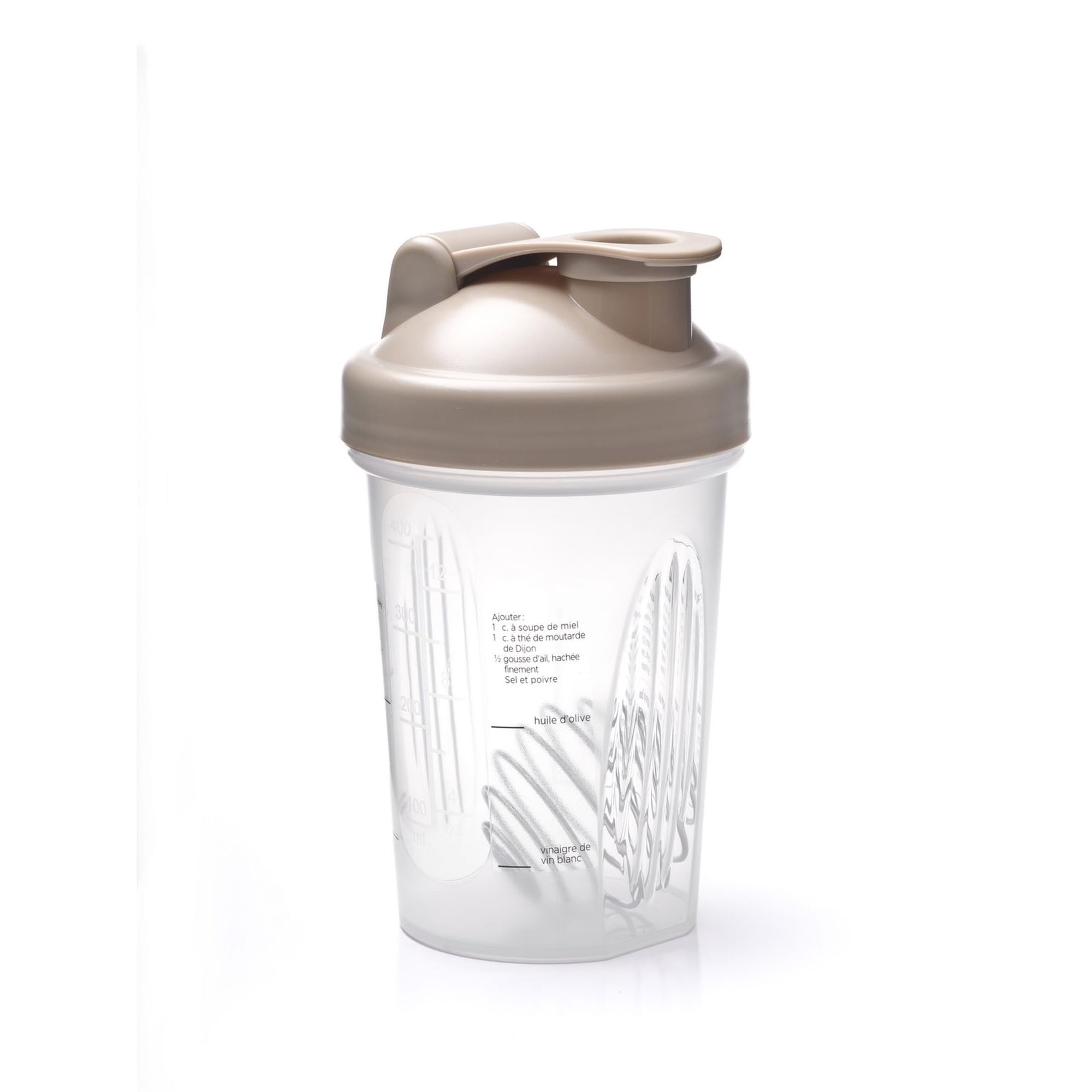 Shaker à Vinaigrette En Verre - 2 Pièces Avec Balance Intégrée - Mélangeur Maison Pour Assaisonnements