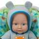 My Sweet Baby Poupée bébé 33 cm avec porte-bébé et jeu de poignée, 3 pièces incluses, thème bleu Bébé prêt à partir – image 2 sur 6