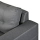 Canapé sectionnel Aerys, canapé en forme de L rembourré réversible pour salon et appartement, canapé sectionnel-gris – image 3 sur 5