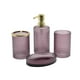 Hometrends Dahlia Verre Lotion Pompe ou distributeur de savon Violet sureau Distributeur de savon – image 3 sur 7