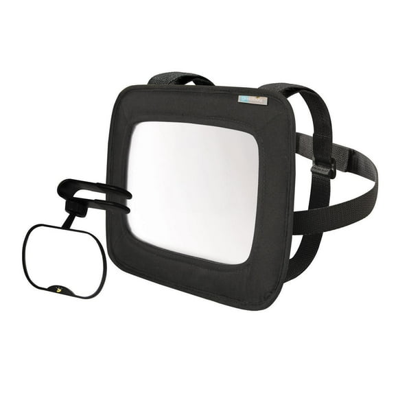 On the Goldbug 2-Piece Baby Auto Mirror, Black, 2-Piece Baby Auto Mirror